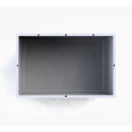 Контейнер пластиковый 1020х640х675 мм серый