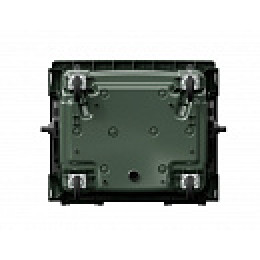 Передвижной мусорный контейнер с крышкой на колесах 1100 л желтый