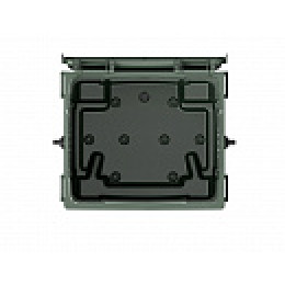 Передвижной мусорный контейнер с крышкой на колесах 1100 л желтый