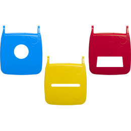 Передвижной мусорный контейнер с крышкой на колесах 120 л зеленый