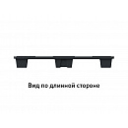 Поддон перфорированный пластиковый 1200х1000х135 на ножках серый