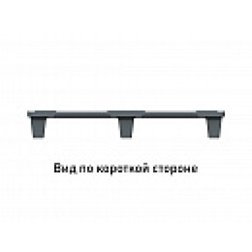 Поддон перфорированный пластиковый 1200х1000х135 на ножках серый