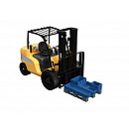 Поддон перфорированный пластиковый 1200х1000х150 на 3-х полозьях