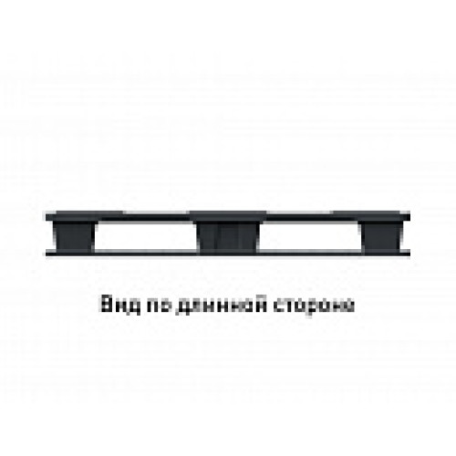 Поддон перфорированный пластиковый 1200х1000x150 на 2-х полозьях серый