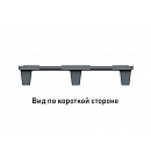 Поддон перфорированный пластиковый 1200х800х140 на ножках серый