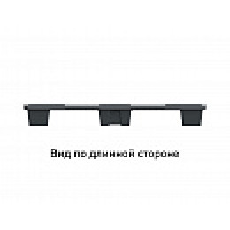 Поддон перфорированный пластиковый 1200х800х140 на ножках серый