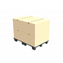 Поддон перфорированный пластиковый 1200х800х140 на ножках серый