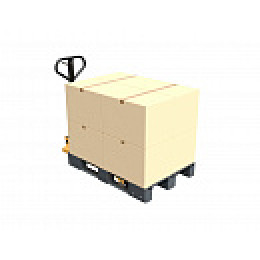 Поддон сплошной 1200x800x150 на 3-х полозьях