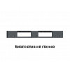 Поддон сплошной 1200x800x150 на 3-х полозьях