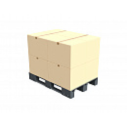 Поддон сплошной 1200x800x150 на 3-х полозьях