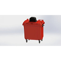 Мусорный контейнер 770 л зеленый