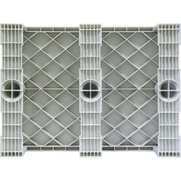 Паллет 800х600х150 сплошной. на 3-х полозьях