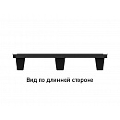 Перфорированный пластиковый поддон 800x600 на ножках черный