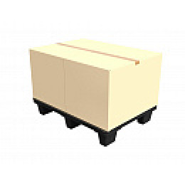 Перфорированный пластиковый поддон 800x600 на ножках черный