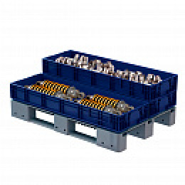 Пластиковый ящик R-KLT 12415 (1200х400х150)