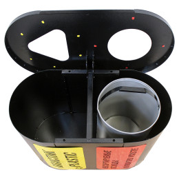 Урна для раздельного сбора мусора «Город» 2 секции (2 х 21л)