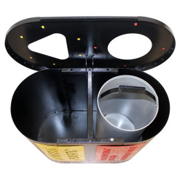 Урна для раздельного сбора мусора «Город» 2 секции (2 х 26л)