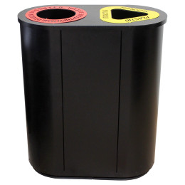 Урна для раздельного сбора мусора «Город» 2 секции (2 х 48л)