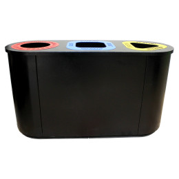 Урна для раздельного сбора мусора «Город» 3 секции (3 х 26л)