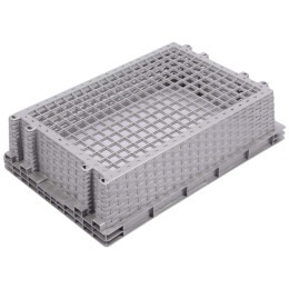 Евролоток 600x400x152 с перфорацией в виде плетеной корзины