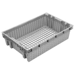 Евролоток 600x400x152 с перфорацией в виде плетеной корзины