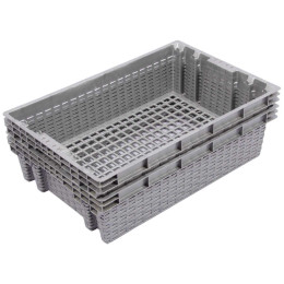 Евролоток 600x400x152 с перфорацией в виде плетеной корзины