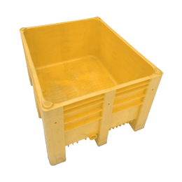 Пластиковый бокс-паллет с интегрированным сливом