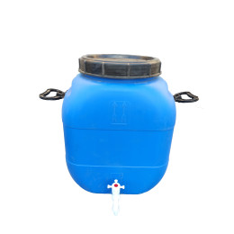Бочка пластиковая 50 литров с краном, винтовая крышка и вкладыш