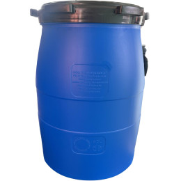 Бочка пластиковая цилиндрическая 50 литров винтовая крышка,вкладыш