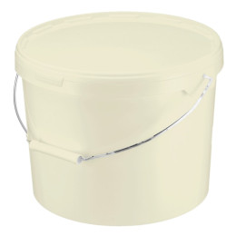 Ведро 11,3л пластиковое с крышкой и пластиковой ручкой