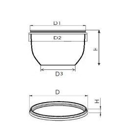 Банка-плошка 360 мл круглая D=111 H=55