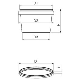 Банка 485 мл с крышкой круглая D=122
