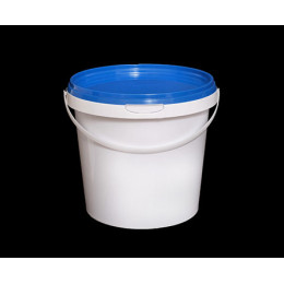 Ведро пластиковое с крышкой 1 л.