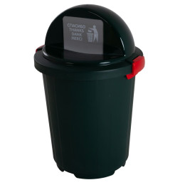 Бак круглый с крышкой клапан 105л