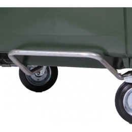 Мусорный контейнер на 660 л. на 4-х колесах, с крышкой и педалью. Арт. MGBТ-660-П