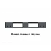 Поддон сплошной 1200x800x150 на 3-х полозьях