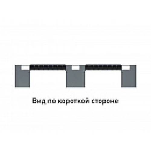 Поддон сплошной 1200x800x150 на 3-х полозьях